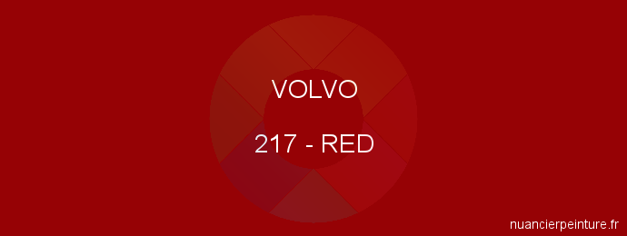 Peinture Volvo 217 Red