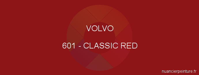 Peinture Volvo 601 Classic Red