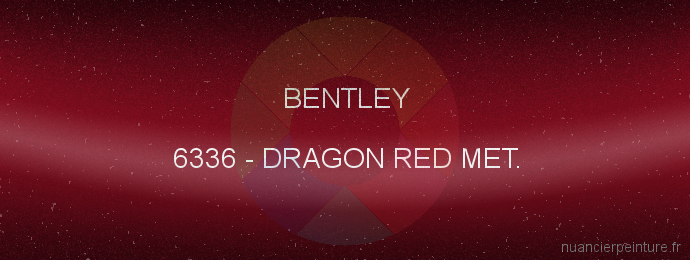 Peinture Bentley 6336 Dragon Red Met.