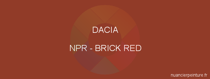 Peinture Dacia NPR Brick Red